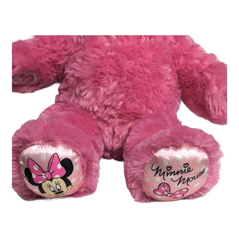 Build A Bear BAB Disney Minnie Mouse 16in Pink Teddy Bear Plush w/ Polka Dot Bow - Picture 2 of 5